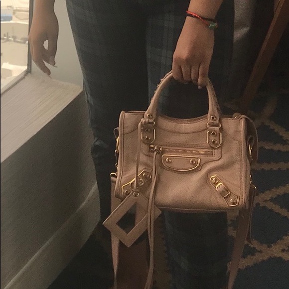 balenciaga bag nude